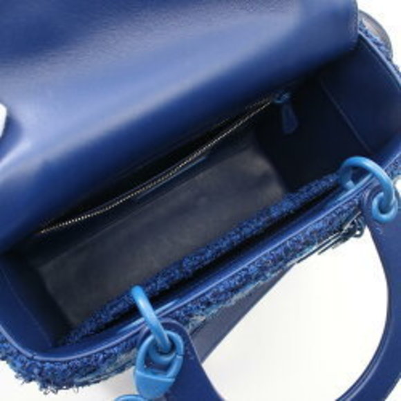 Dior Lady Handbag Blue - Picture 3 of 8